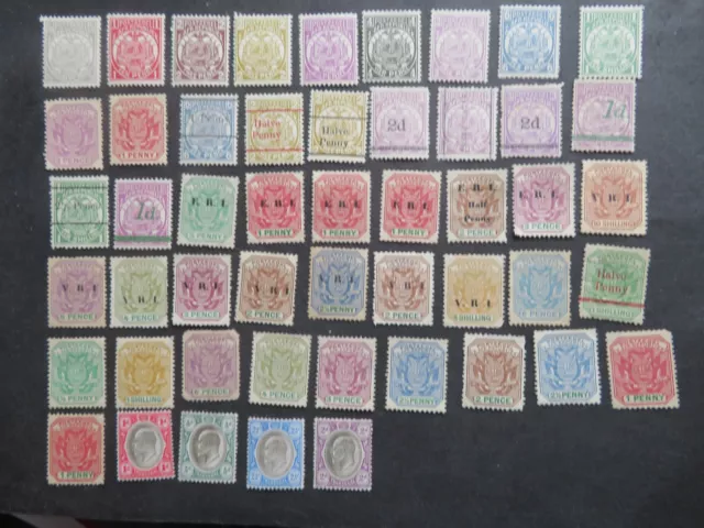 Collection of Mounted Mint Transvaal Stamps