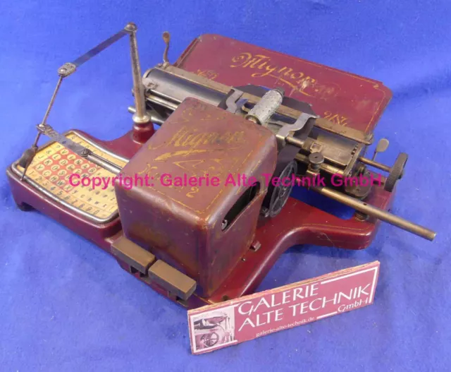 Mignon Schreibmaschine Modell 2 dunkelrot sehr alt Nr. 1572  - Samlg. GAT - 2804