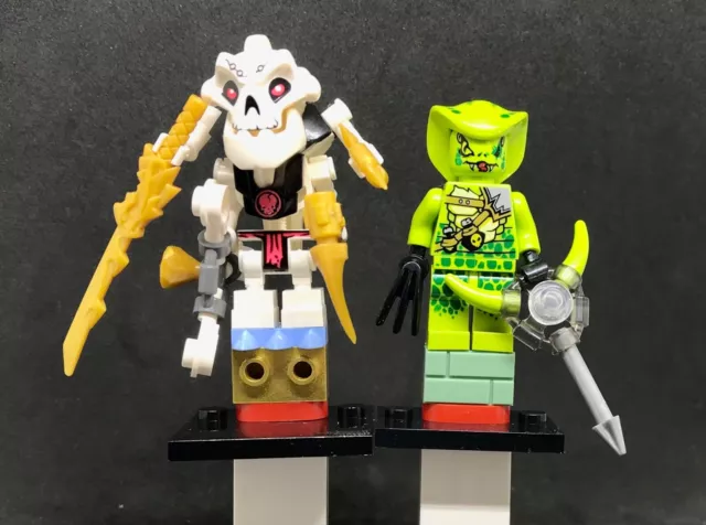 Lasha Green Snake Scout  + Samukai Skulkin  Boss  Moc  - The Ninjago Movie