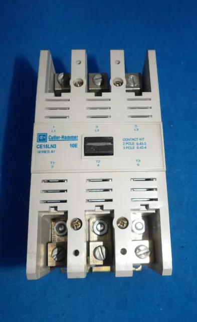 Cutler Hammer CE15LN3 Series A1 3 Pole Contactor + 1 Year Warranty