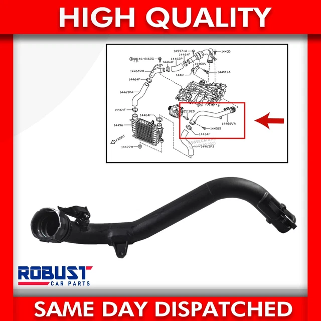 INTERCOOLER TURBO HOSE Pipe For Nissan Juke Nv 200 Cube 1.5 Dci