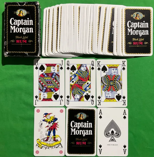 Old Vintage ** CAPTAIN MORGAN RUM ** Alcohol Advertising Art Pack Playing Cards