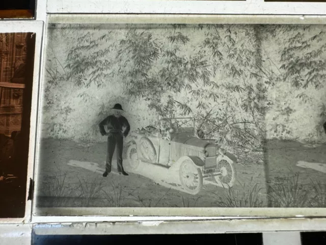 Boite 22 Vues Photo plaque verre 6x13 Voiture Train Avion Bateau Auto 1910 1930