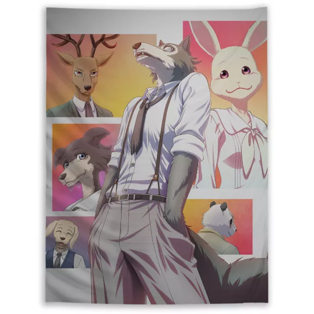 Beastars Wandteppich Kunst Wandbehang Bettdecke Poster