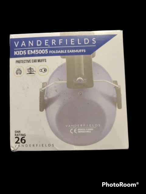 Vanderfields EM5005 Kids Ear Protection Muffs Noise Cancelling  26dB Blue Autism