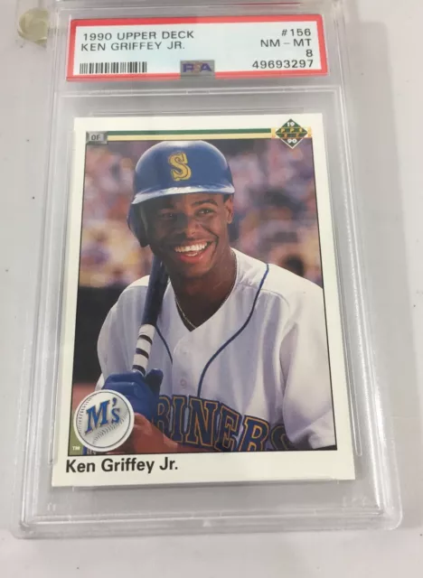 Ken Griffey Jr 1990 Upper Deck PSA 8 #156 Seattle Mariners