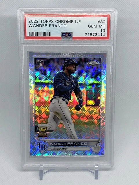 2022 Topps Chrome Logofractor Wander Franco Rookie PSA 10 Tampa Bays Rays #80 RC