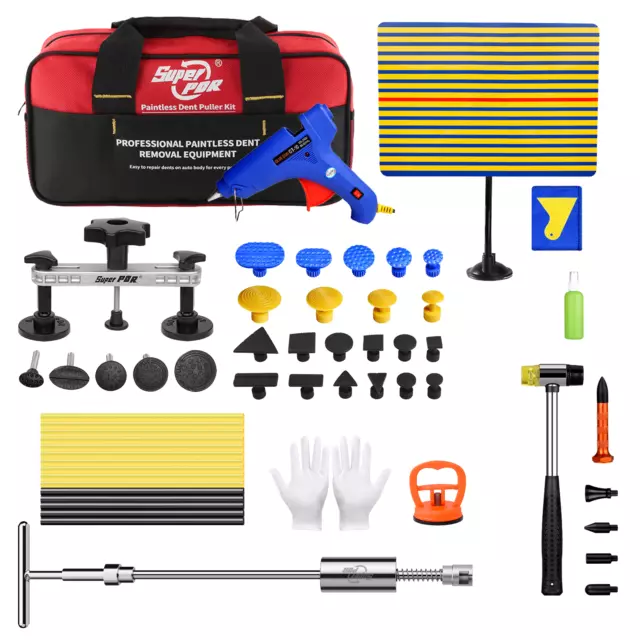 Universal PDR Tool Paintless Dent Repair Car Hail Removal Puller Line Board Kits