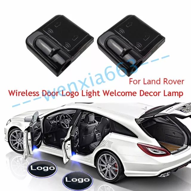 Wireless Car Door Welcome Projector Logo Ghost Shadow Laser Light For Land Rover