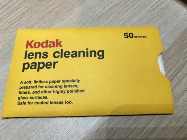 Kodak Lens Cleaning Paper SLR Camera 8mm Video