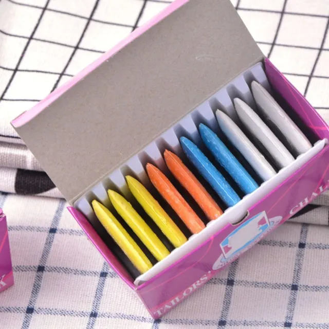 10PCS New Colorful  Markers Dressmaker Sewing Tailors Erasable  Fabric Chalk