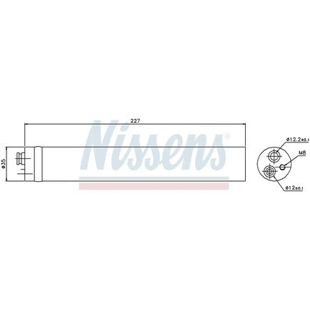 Nissens 95453 A/C Receiver Drier For Volkswagen Water