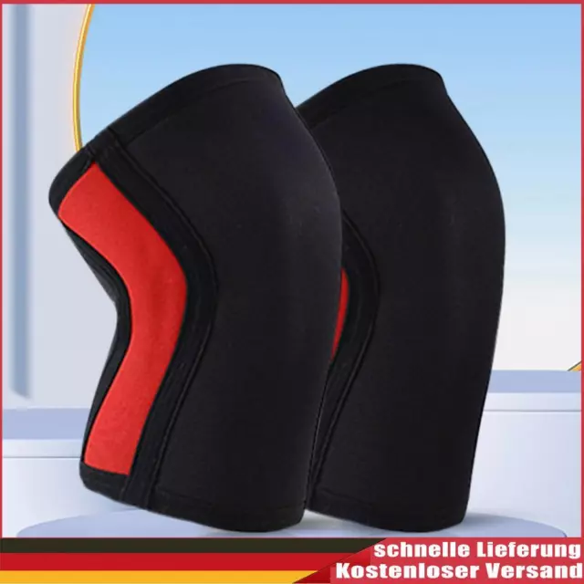 1pc Knee Protector Cushioned Neoprene Knee Brace for Outdoor Sport (Red S)