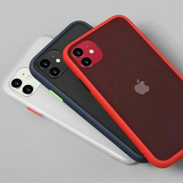 Farbige Schutzhülle für iPhone 11 Pro 12 Stoßfeste weiche Silikonhülle...