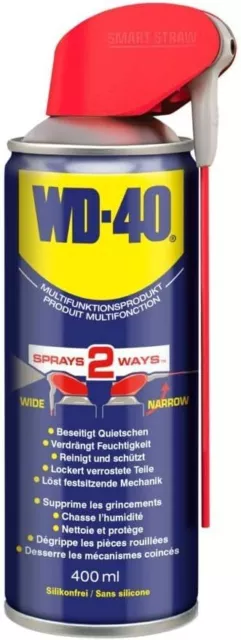 WD-40 Multifunktionspray Smart Strawl Rostlöser Spray WD40 Smart Straw 2x 400 ml