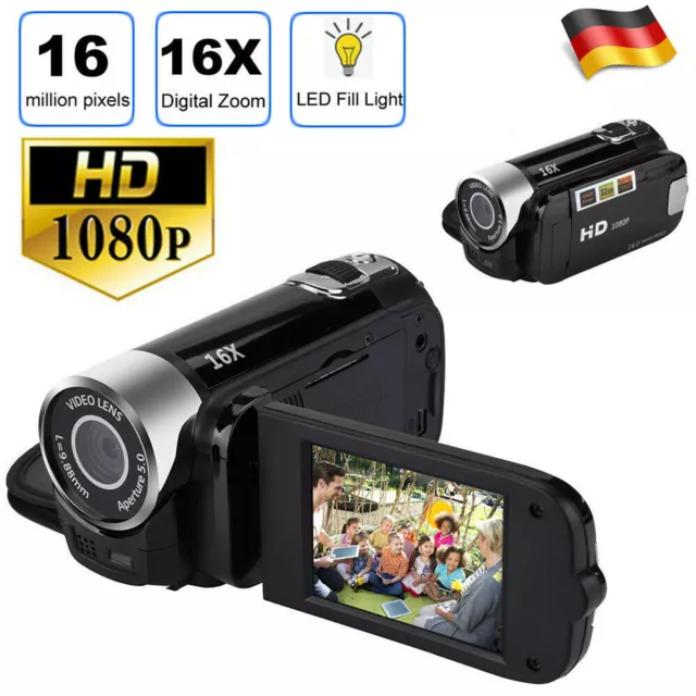 2.7 Zoll Digital Video Kamera Full HD 1080P 16x Zoom Mini Camcorder DV Kamera
