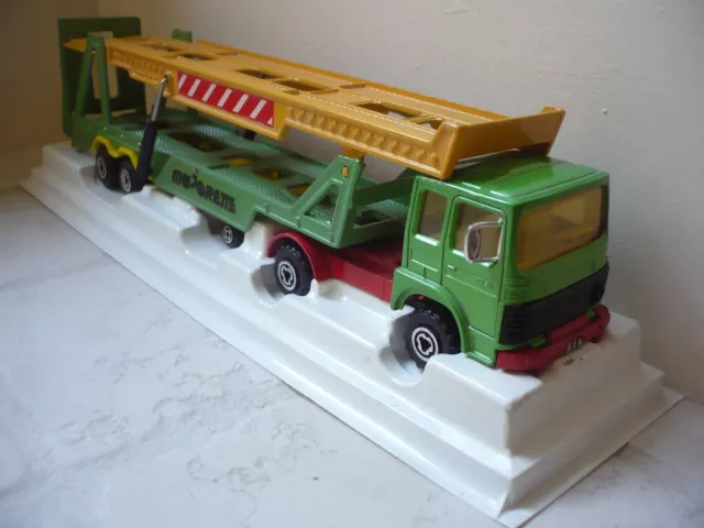 CAMION TRANSPORT VOITURES semi remorque Saviem majorette vert