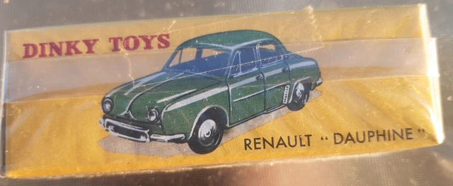 DINKY TOYS FRANCE - 24E - Renault Dauphine - Vert de gris - En boite