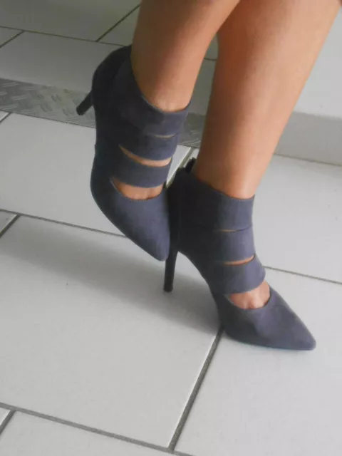 👠 Escarpins bottines Texto violine neufs en 36
