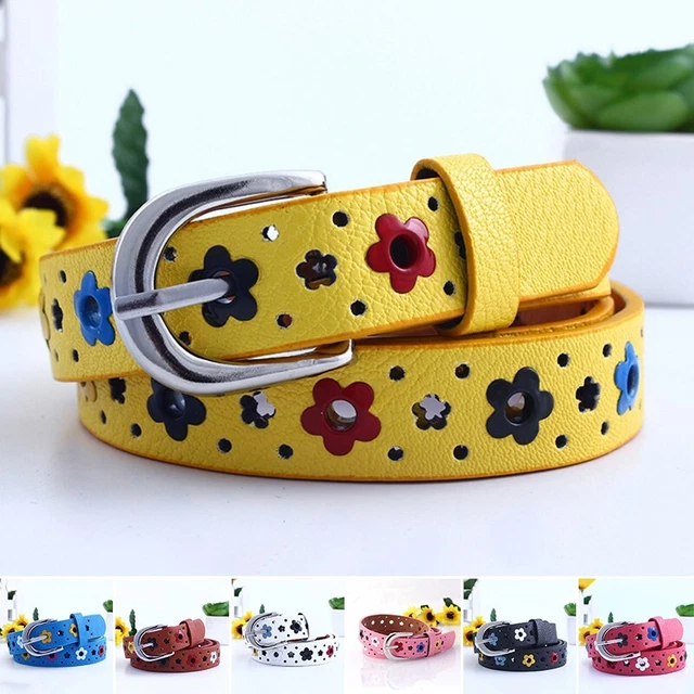 Cintura per cintura baby kids ragazzi bambine regolabile moda pelle pu fibbia per cintura