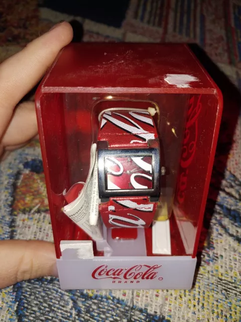 Vintage Coca-Cola Brand Wrist Watch - New In Box Coke