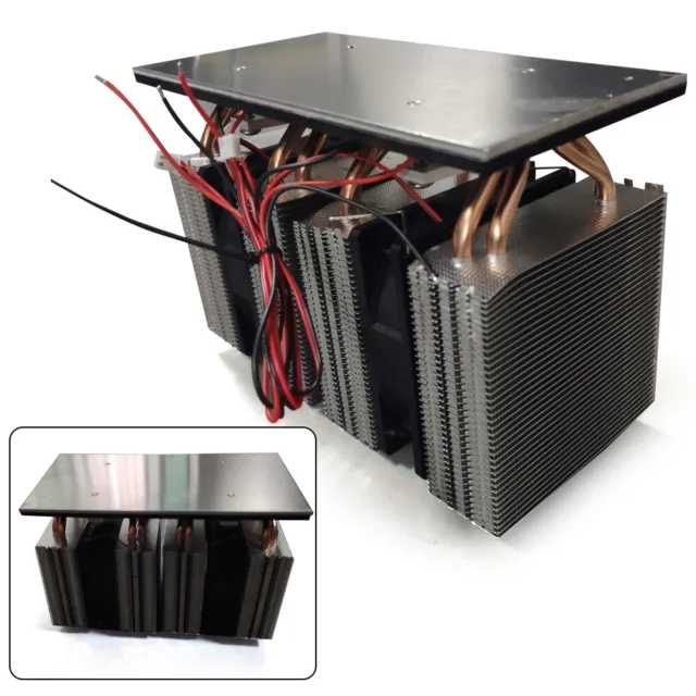 12V 20A Thermoelectric Peltier Refrigeration Cooling System Cooler Fan 240W New