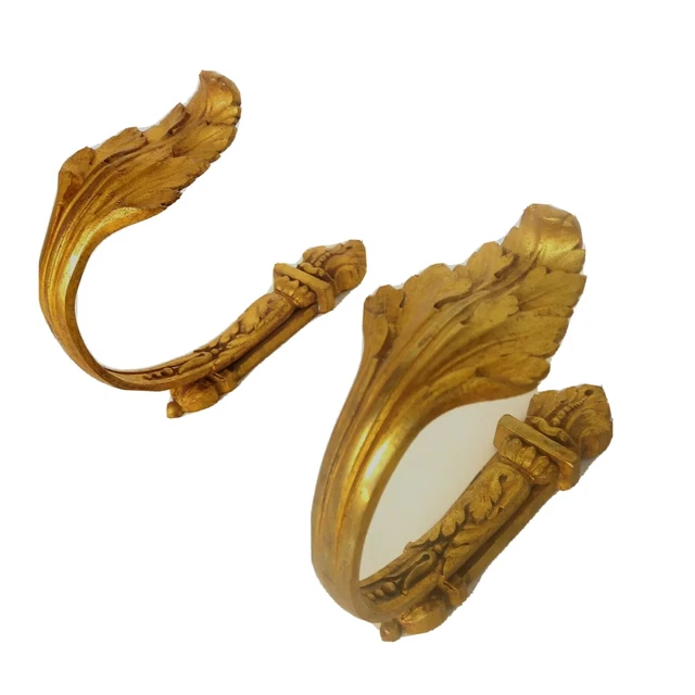 Paire D'embrasses (patères) Anciennes En Bronze Doré - France - XIXe Siècle Ou Avant - Décoration