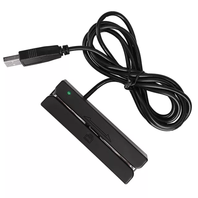 USB MSR90 3 Tracks Hi‑Co Magnetic Stripe Credit Card Swipe Reader HEL