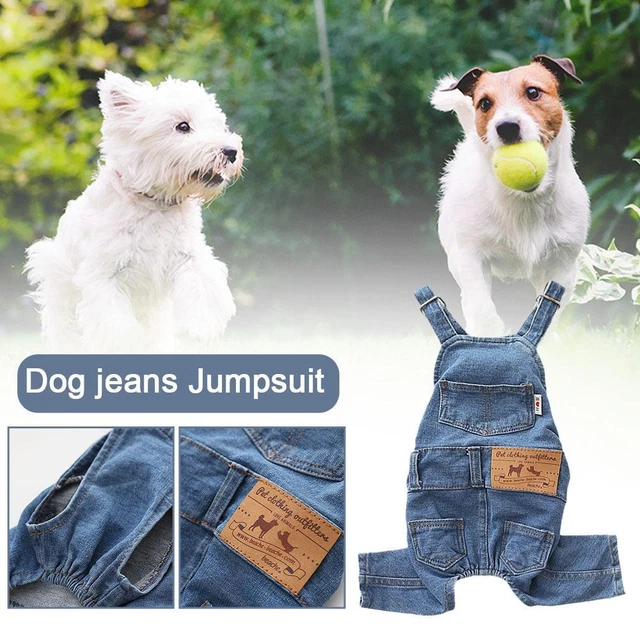 Blue Soft Dog Puppy Jeans Cat Pet Shirt Clothes For Dogs nY0 Denim Jumpsuit C5D2