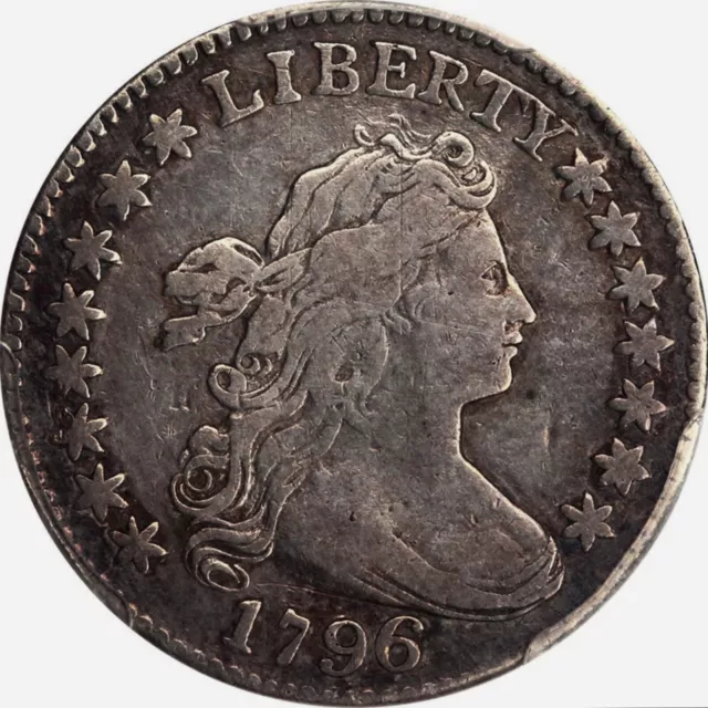 1796 PCGS VF25 Mintage 22,135 Bust Dime First Year of 10c