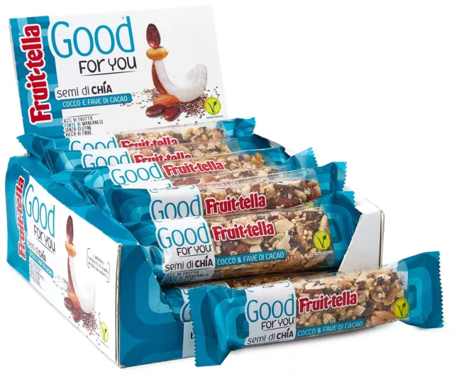 Gel di cereali Fruittella Good For You noce di cocco energia snack 15x 36 g NUOVO MHD 11/23