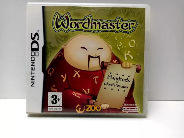 Nintendo DS  - Wordmaster - Hundreds Of Word Puzzles - Inc Manual Free Postage