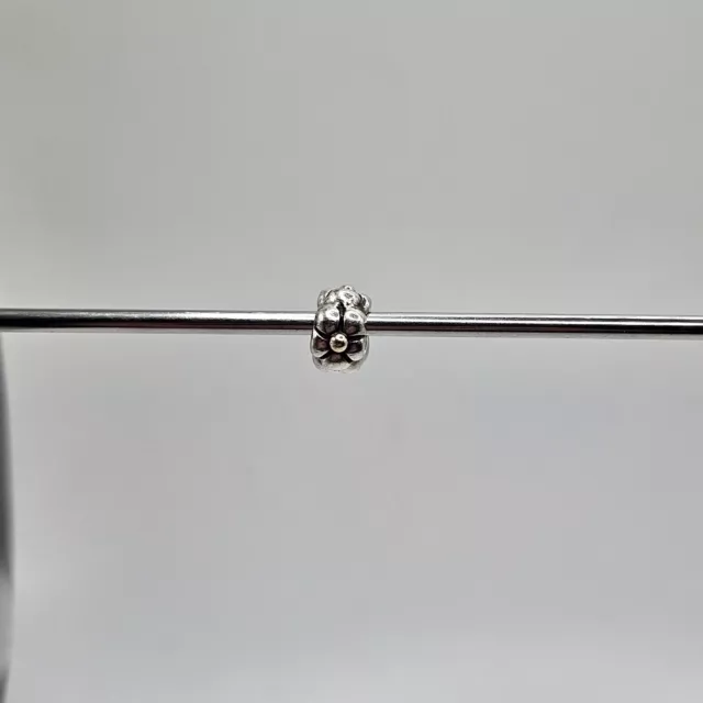 Genuine Pandora Two Tone Gold Tipped Flower Spacer Charm ALE 925 #790125
