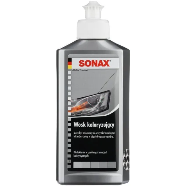 SONAX 500ML POLISH und WAX COLOR SILBER Wachs Autopolitur