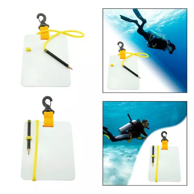 Underwater Writing Diving Slate Writing Board with Pencil Diver Writing Devices