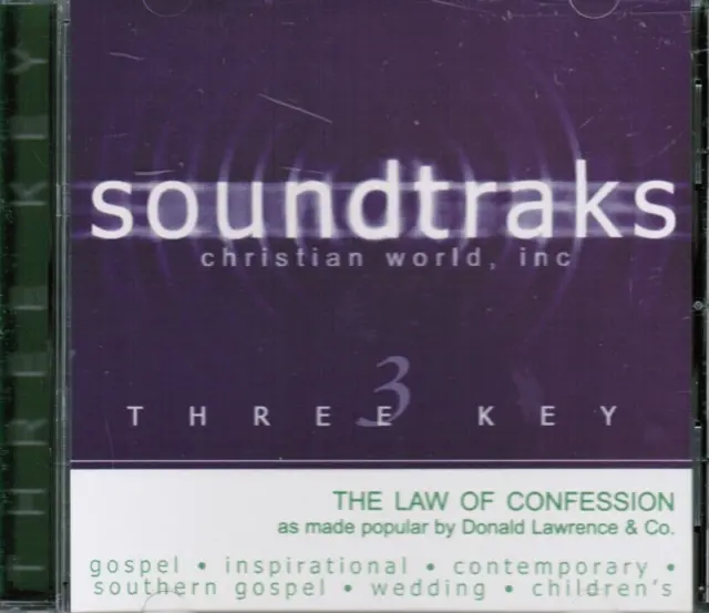 The Law of Confession - Donald Lawrence & Co - Christian Accompaniment Track CD