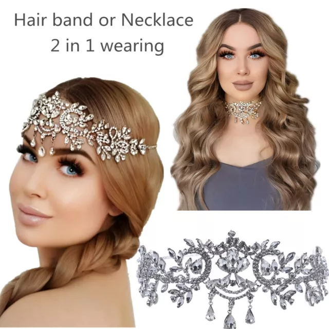 Rhinestone Headbands Bling Wedding Hair Accessories Bridal Crystal Headpiece