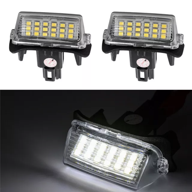 1pair LED License Number Plate Light 12V Fit For Toyota GR Yaris Corolla E210