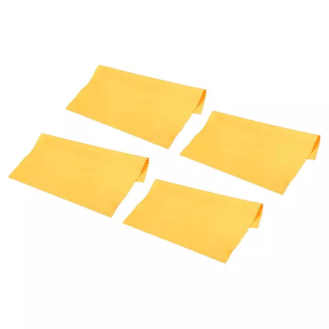 Occhiali Microfibra Pulizia Panno 6"x6",12pz per Fotocamera Obiettivo,Giallo