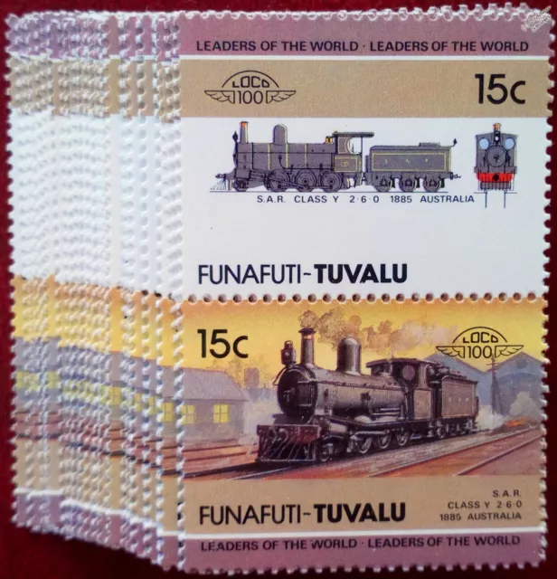 WHOLESALE Job Lot 100 x 1885 South Australian Railway Class Y 2-6-0 Train Stamps