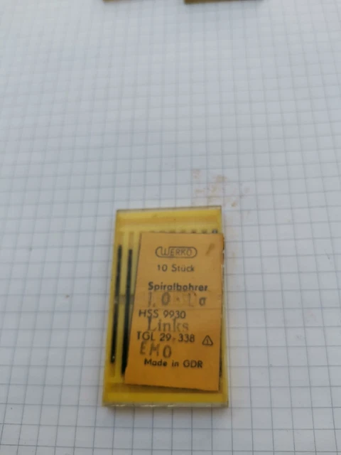 10 Werkö Linksbohrer 1mm.