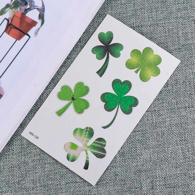 10 Sheets Enfant Tatouages ​​temporaires De La Saint-Patrick