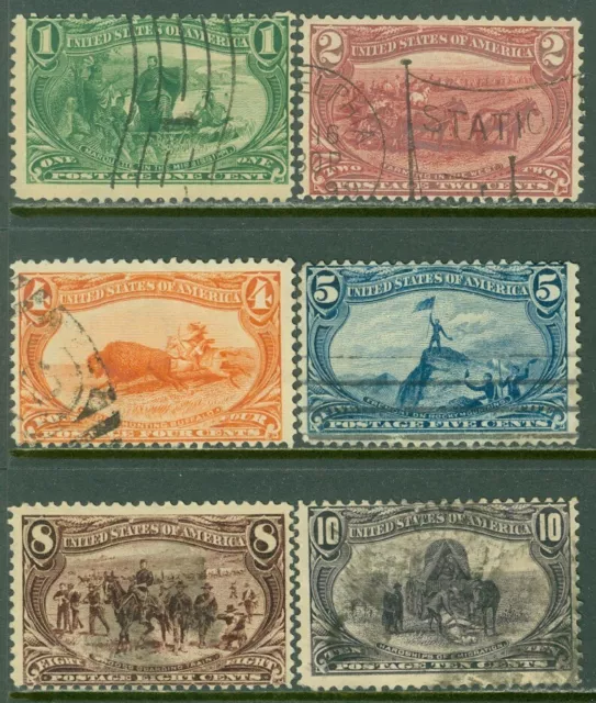 EDW1949SELL: USA 1898 Scott# 285-90 Utilizzato. Luce Cancels. Suono. Catalogo