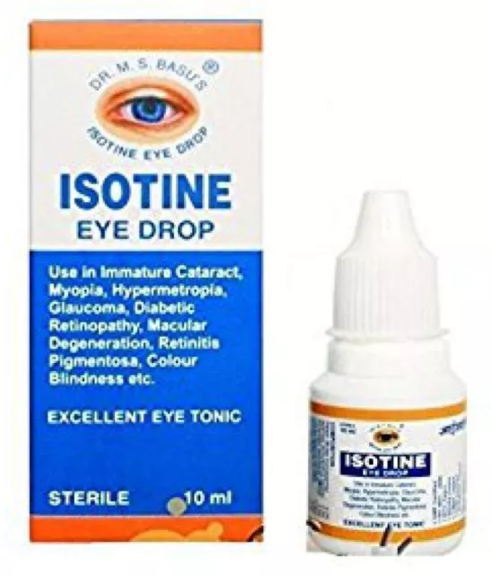 ISOTINE EYE DROP Retinopathy Cataract Hypermetropia Blindness