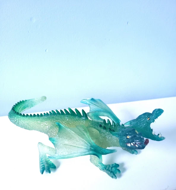 Figurine Dragon à Deux Têtes Bullyland - 13 Cm - Peinte à La Main - Réaliste - Pour Collection Ou Jeu Imaginaire