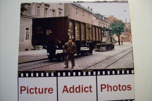 Foto Straßenbahn Meissen-Triebischtal, Güterstraßenbahn E-Lok Nr. 1, Talstraße