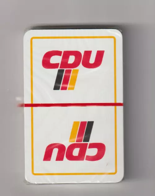 ✪ CDU Skat Deck | KARTENSPIEL | WAHLWERBUNG | POLITIK | PARTEIEN | TOP | NEU