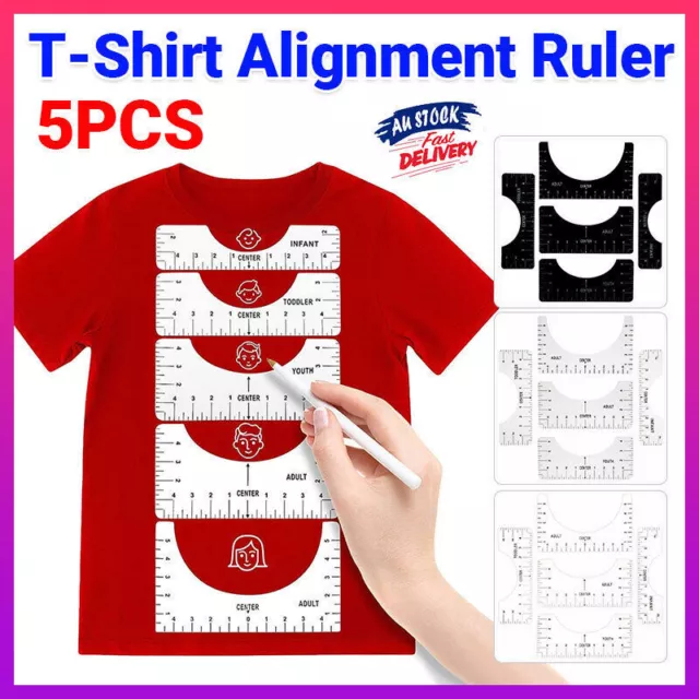 T-Shirt Alignment Tool - Ruler - Centering Tool, HTV Alignment
