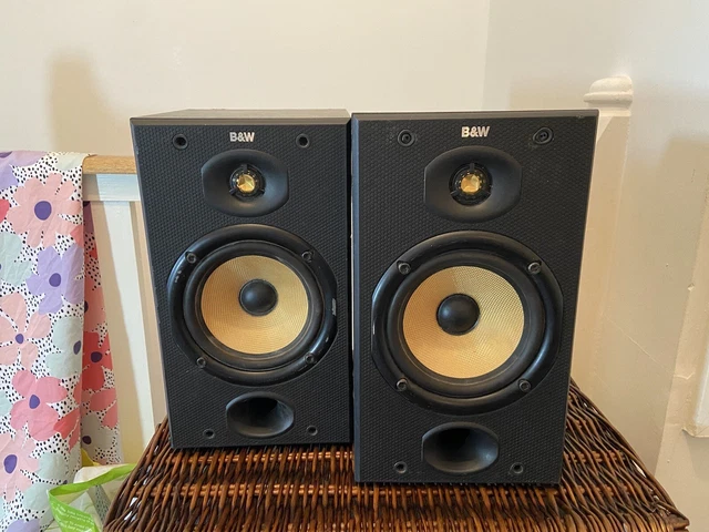 Bowers & Wilkins B&W DM601 Speakers (Pair). Black Ash
