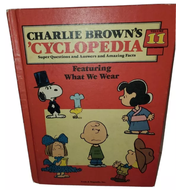 PEANUTS CHARLIE BROWNS Cyclopedia #11 Hardcover Book Featuring What We ...